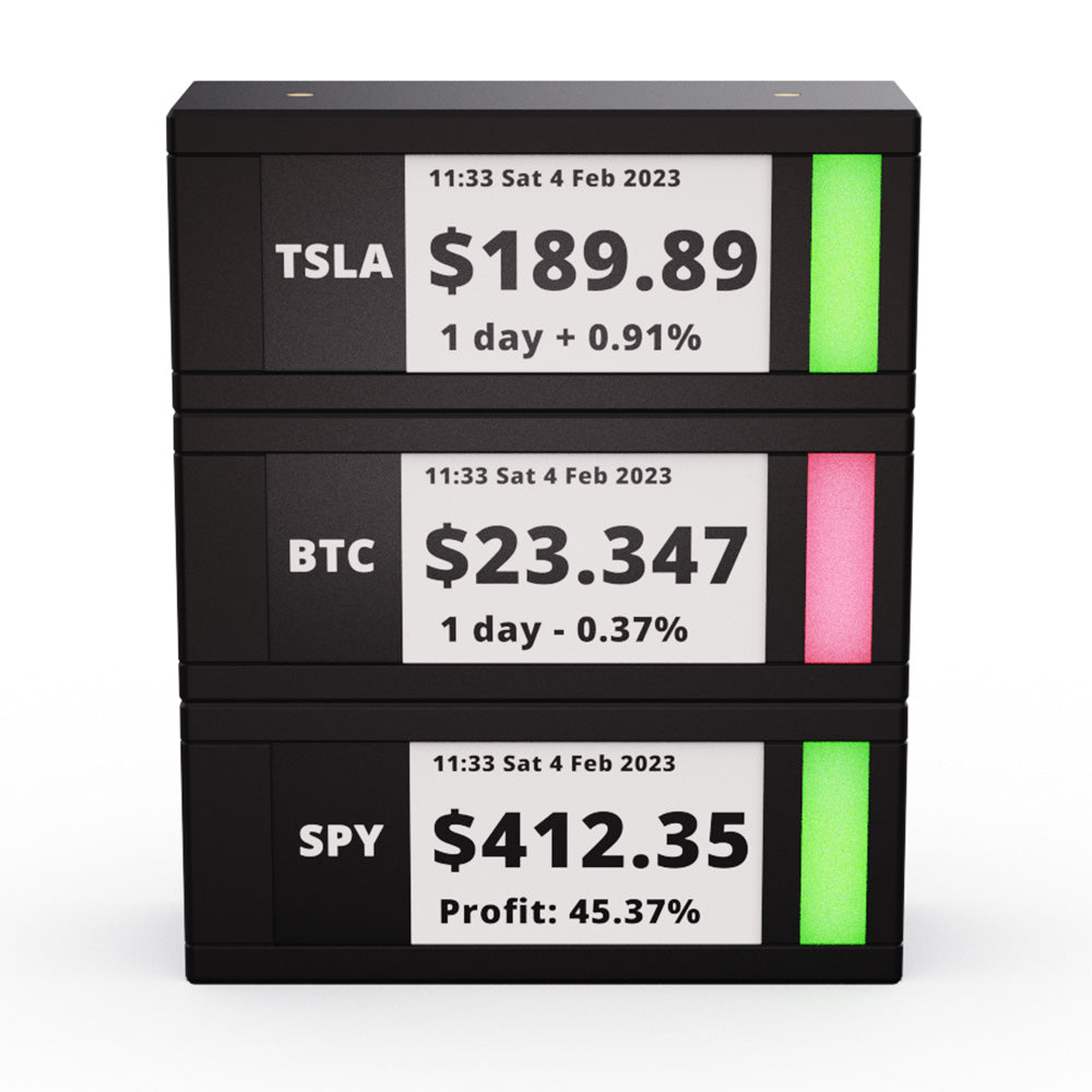 TickrMeter on a compact desk